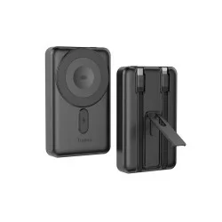 Trusmi PD22.5W Magnetic Wireless Powerbank With L+C Cable + Kickstand - Black