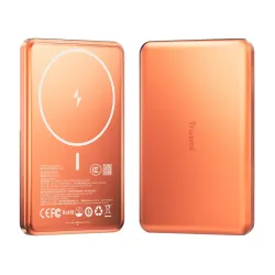 Trusmi PD22.5W Ultra thin Magnetic Wireless Powerbank 5000mAh - Orange Trusmi PD22.5W Ultra thin Magnetic Wireless Powerbank 5000mAh - Orange