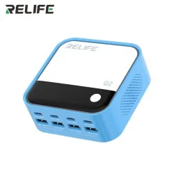 RELIFE Q2 120W GaN Desktop Charger Universal 8-Port Fast Charging For Mobile And Other Electronic Devices