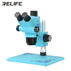 RELIFE RL-M6T Pro-B11 Trinocular HD stereo microscope 6.5~65x continuous zoom- Blue