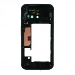 Samsung Galaxy Xcover 4 SM-G390F Mittelrahmen mit Kameraobjektiv + Power + Volume Flex - Schwarz