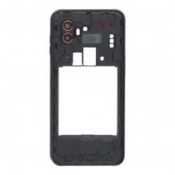 Samsung Galaxy Xcover 6 Pro SM-G736B Mittelrahmen mit Kameraobjektiv + Power + Volume Flex - Schwarz Samsung Galaxy Xcover 6 Pro SM-G736B Mittelrahmen mit Kameraobjektiv + Power + Volume Flex - Schwarz