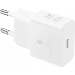 Samsung Wall Charger, 25W, 3A, 1 X USB-C, White EP-T2510NWEGEU Samsung Wall Charger, 25W, 3A, 1 X USB-C, White EP-T2510NWEGEU