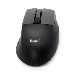 Trusmi 2.4G+Bluetooth Ergonomic Contoured-Shape Design Wireless Mouse- Black