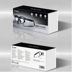 Trusmi AI Translation Smart Glasses Black