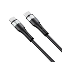 Trusmi 60W USB-C To USB-C Silicone Charging Cable - Black