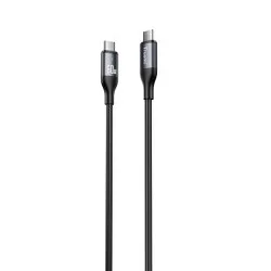 Trusmi 60W USB-C To USB-C Smart Power off Alluminum Alloy Cable - Black
