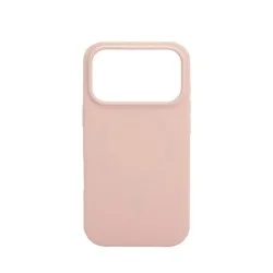 Trusmi Soft Liquid Silicone Built-in Magnetic Phone Case For iPhone 17 Pro Max- Sand Pink