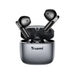 Trusmi ENC Zinc Alloy Metal Wireless Earphone- Gunmetal