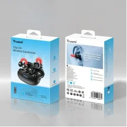 Trusmi OWS Clip-on Illuminated Wireless Earphone- Black Trusmi OWS Clip-on Illuminated Wireless Earphone- Black