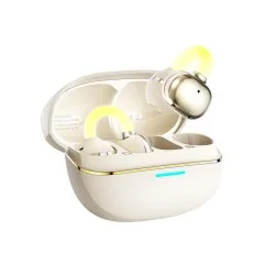 Trusmi OWS Clip-on Illuminated Wireless Earphone- Beige