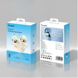 Trusmi OWS Clip-on Illuminated Wireless Earphone- Beige Trusmi OWS Clip-on Illuminated Wireless Earphone- Beige