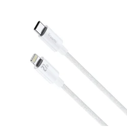 Trusmi 27W USB-C To Lightning Braided Charging Cable 2M- White