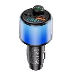 Trusmi 48W Car FM Bluetooth Transmitter- Black
