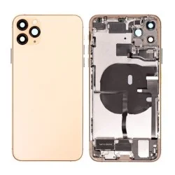 For iPhone 11 Pro Max Middle Frame Pulled (A) Complete With Parts (No Battery) - Gold For iPhone 11 Pro Max Middle Frame Pulled (A) Complete With Parts (No Battery) - Gold