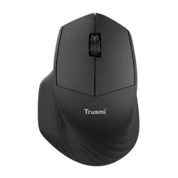 Trusmi 2.4G/Bluetooth Ergonomic Contoured-Shape Design Wireless Mouse- Black