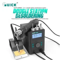QUICK 8586D+ 2 in 1 Hot Air Gun Lead-free Soldering Station