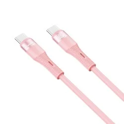 Trusmi 60W USB-C To USB-C Silicone Charging Cable - Pink