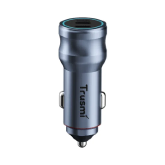 Trusmi 55W 2x USB-C+1x Lighting Metal (Support Lighting TO USB-C) Fast Car Charger - Sliver Trusmi 55W 2x USB-C+1x Lighting Metal (Support Lighting TO USB-C) Fast Car Charger - Sliver