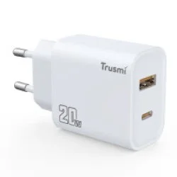 Trusmi PD20W A+C GaN FAST Charger(EU) White Trusmi PD20W A+C GaN FAST Charger(EU) White